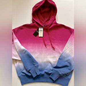 BNWT LAUREN BY RALPH LAUREN EMBROIDERED LOGO GRADIENT WOMEN’S HOODIE - SIZE M